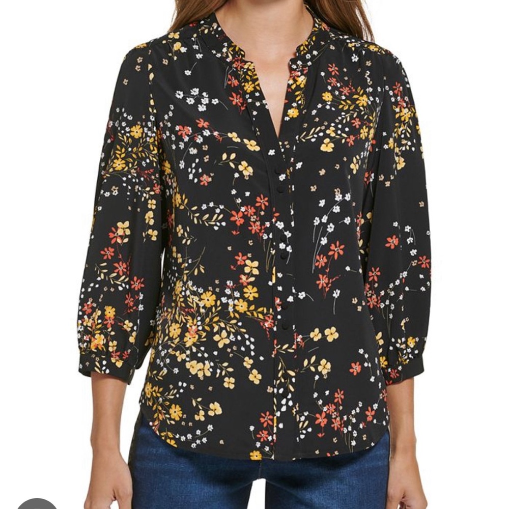 Karl Lagerfeld Paris floral blouse